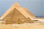 The Pyramids of Giza, Giza, UNESCO World Heritage Site, near Cairo, Egypt, North Africa, Africa