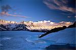 Aiguilles de Chamonix from Lacs des Cheserys, Chamonix, French Alps, France, Europe