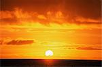 Lever du soleil sur la mer, Western Australia, Australie, Pacifique