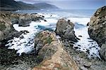 Rocks, Big Sur coast, California, United States of America, North America