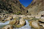 Fluss in den Khyber-Pass, Afghanistan