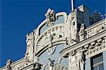 Art Nouveau architecture, 10b Elizabetes iela, designed by Mikhail Eisenstein, Riga, Latvia, Baltic States, Europe