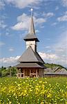 Église en bois, Fundata, Transylvanie, Roumanie, Europe