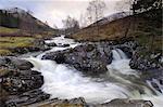 Highland river near Glen Lyon, Perth and Kinross, Scotland, United Kingdom, Europe