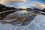 Vermilion Lakes, Banff National Park, UNESCO World Heritage Site, Rocky Mountains, Alberta, Canada, North America
