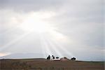 Vitaleta Chapel, near Pienza, Val D'Orcia, Tuscany, Italy, Europe