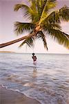 Haitian woman, Las Terrenas, Samana Peninsula, Dominican Republic, West Indies, Caribbean, Central America