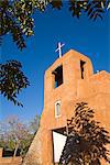 Église de Mission San Miguel, Santa Fe, Nouveau-Mexique, États-Unis d'Amérique, l'Amérique du Nord