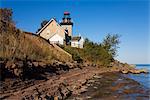 Thirty Mile Lighthouse, Golden Hill State Park, Lake Ontario, New York State, United States of America, North America