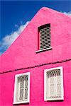 Rose de bâtiment sur rue Republique, fort de France, Martinique, Antilles françaises, Antilles, Caraïbes, Amérique centrale