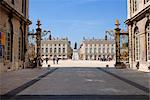 Doré de grilles en fer forgé par Jean Lamor, Place Stanislas, patrimoine mondial de l'UNESCO, Nancy, Lorraine, France, Europe