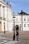 Royal guards in Amalienborg, Copenhagen, Denmark, Scandinavia, Europe