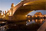 St. Angelo château (Castello San'Angelo) et Vittorio Emanuele Bridge, Rome, Lazio, Italie, Europe