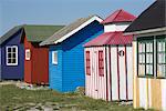 Beach huts, Maple Island, Aero Island, Funen, Denmark