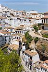 Setenil de las Bodegas, one of the white villages, Malaga province, Andalucia, Spain, Europe