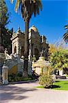 Cerro Santa Lucia (Santa Lucia park) and the ornate Terraza Neptuno fountain, Santiago, Chile, South America