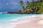 Plage vide, Seychelles, océan Indien, Afrique