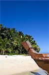 Palm fringed beaches, Cook Islands, South Pacific, Pacific