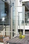 House in Kent, Sun deck detail and living area. Lynn Davis Architects