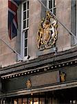 Crest and sign, Hatchards, Piccadilly, London.