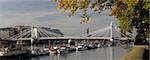 Albert Bridge, Battersea, London. Architect: Rowland Mason Ordish.