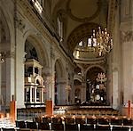 St. Paul's Cathedral, City of London, London. Main space overall. Architect: Sir Christopher Wren.