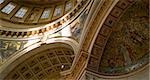 St. Paul's Cathedral, City of London, London. Dome and whispering gallery. Architect: Sir Christopher Wren.