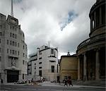 BBC Broadcasting House and Portland Place, London. Architect: George Val Myer, John Nash.