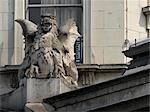 Gargoyle en détail, Smithfield, Londres.