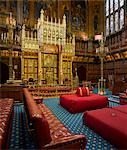 Lord's Chamber, Houses of Parliament, London. Architect: Sir Charles Barry.