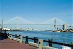 Eugene Talmadge Memorial Bridge, Savannah River, Savannah, Georgia, 1991