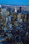 Nachtsicht des New York City, NY, USA
