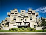 Habitat 67, 2600, Pierre Dupuy Avenue, Montréal, 1967. Façade. Architecte : Moshe Safdie