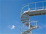 External fire escape staircase. Architect: Auckett Fitzroy Robinson. Engineer: Whitby Bird, IEI Building Services.