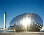 Glasgow Science Centre, Scotland. Side view. Architect: Building Design Partnership
