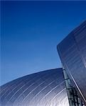 Scotland, Glasgow Science Centre. Détail de la façade. Architecte : Building Design Partnership