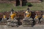 Statues, Ayutthaya, Thaïlande