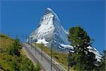 Gornergrat Bahn und Matterhorn, Zermatt, Schweiz