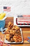 Plate of Fried Chicken at Fourth of July Feast