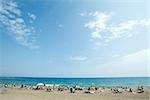 Vacationers on beach