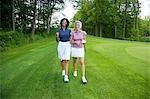 Women Walking on Golf Course