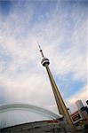 Rogers Centre und CN Tower, Toronto, Ontario, Kanada