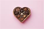 Still Life of Heart-Shaped Box of Chocolates