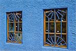 Windows, maison victorienne, Valparaiso, Chili