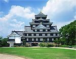 Okayama Castle in Okayama Prefecture, Japan