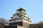 Castle Tower in Osaka Prefecture, Japan