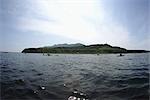 Groupe de personnes, excursion en bateau sur le Kayak, Hokkaido, Japon