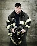 Porträt von einem Feuerwehrmann