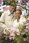 Close-up of a couple smiling