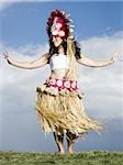 Polynesian female dancer